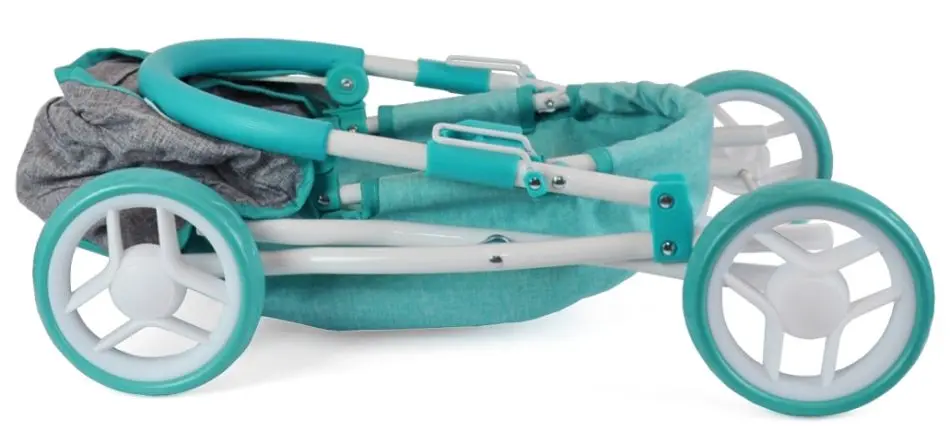 Carucior pentru papusa Milly Mally Dori Prestige (Mint/Gray) - 7