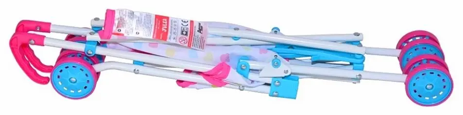 Коляска для куклы Milly Mally Julia Candy (Pink/White)