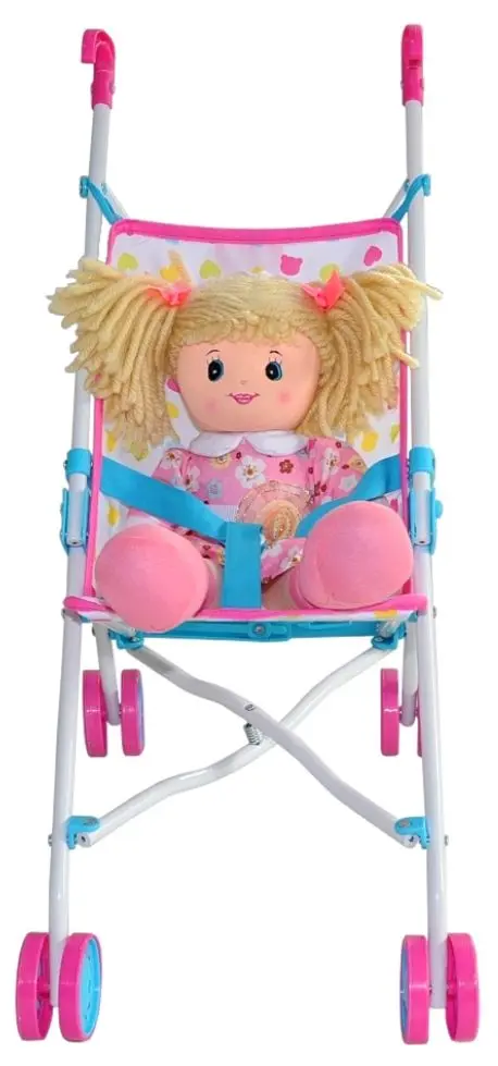 Коляска для куклы Milly Mally Julia Candy (Pink/White)