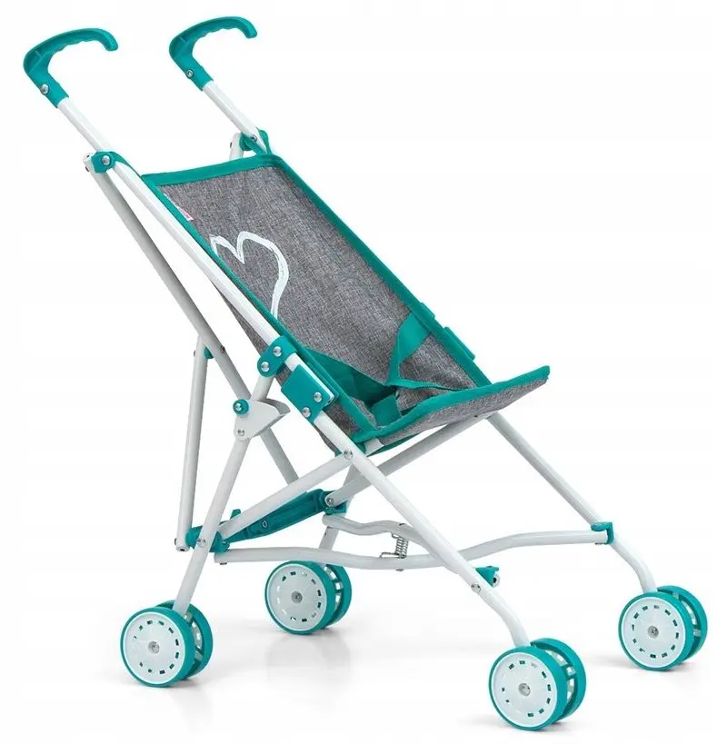 Коляска для куклы Milly Mally Julia Prestige (Mint/Grey)
