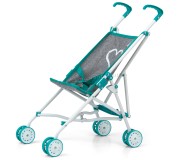 Carucior pentru papusa Milly Mally Julia Prestige (Mint/Grey)