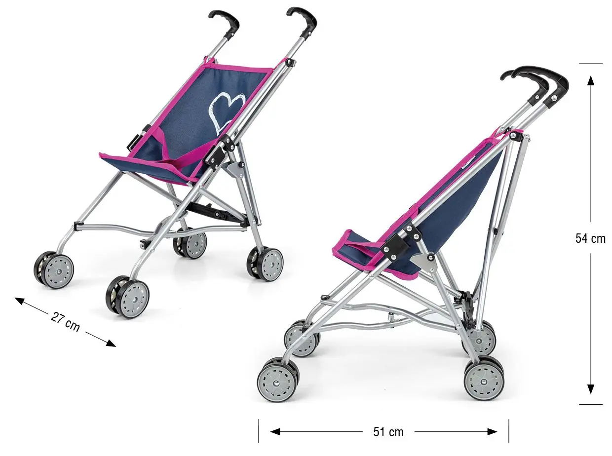 Carucior pentru papusa Milly Mally Julia Prestige (Navy)