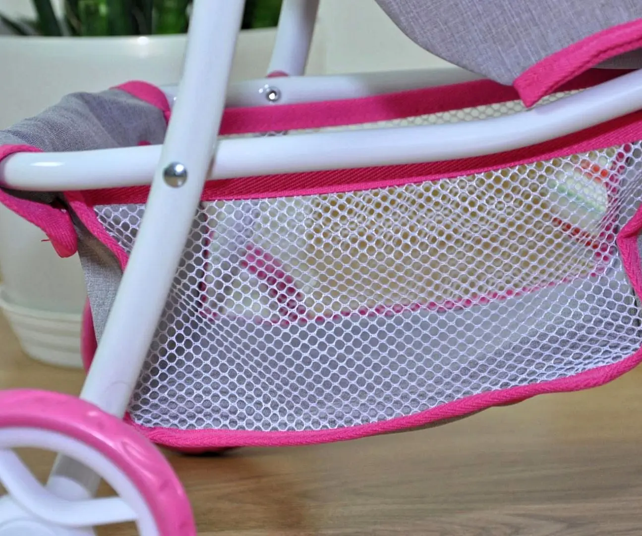 Carucior pentru papusa Milly Mally Kate Prestige (Pink/Gray) - 7