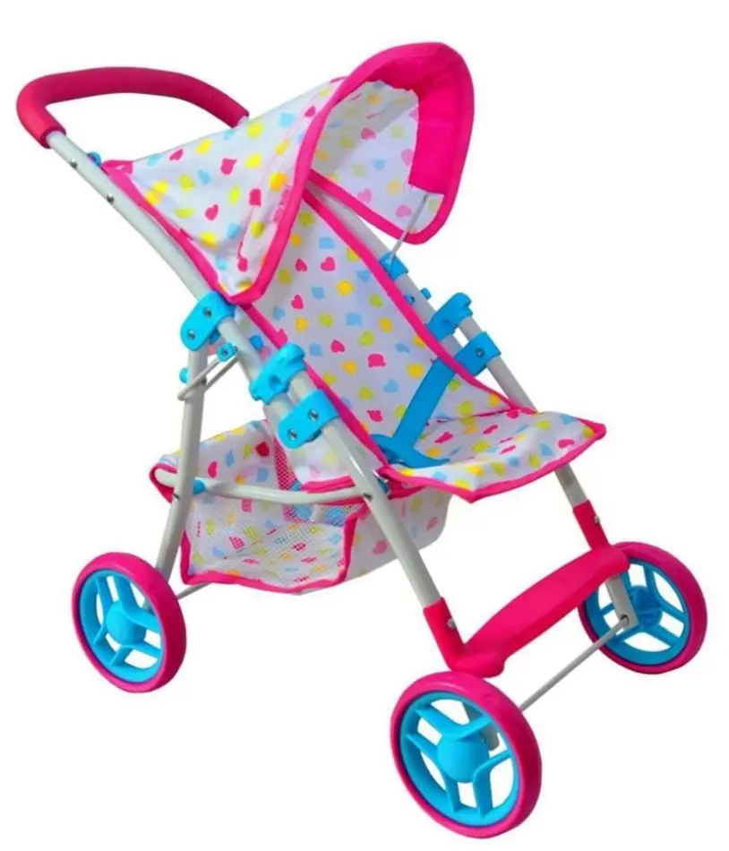 Коляска для куклы Milly Mally Natalie Candy (Pink/White) - 3
