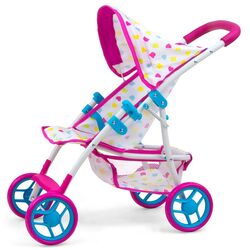 Коляска для куклы Milly Mally Natalie Candy (Pink/White)