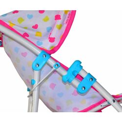 Коляска для куклы Milly Mally Natalie Candy (Pink/White) Thumb
