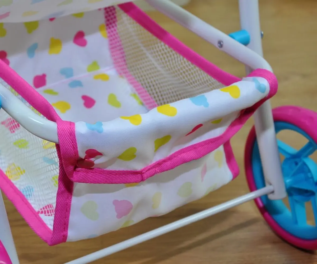 Коляска для куклы Milly Mally Natalie Candy (Pink/White) - 7