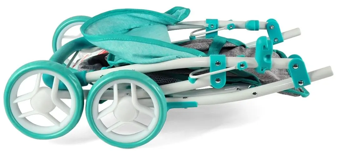 Carucior pentru papusa Milly Mally Natalie (Prestige Mint/Grey)