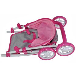 Коляска для куклы Milly Mally Natalie Prestige (Pink/Gray) Thumb