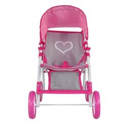 Коляска для куклы Milly Mally Natalie Prestige (Pink/Gray) Thumb