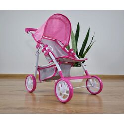 Коляска для куклы Milly Mally Natalie Prestige (Pink/Gray) Thumb