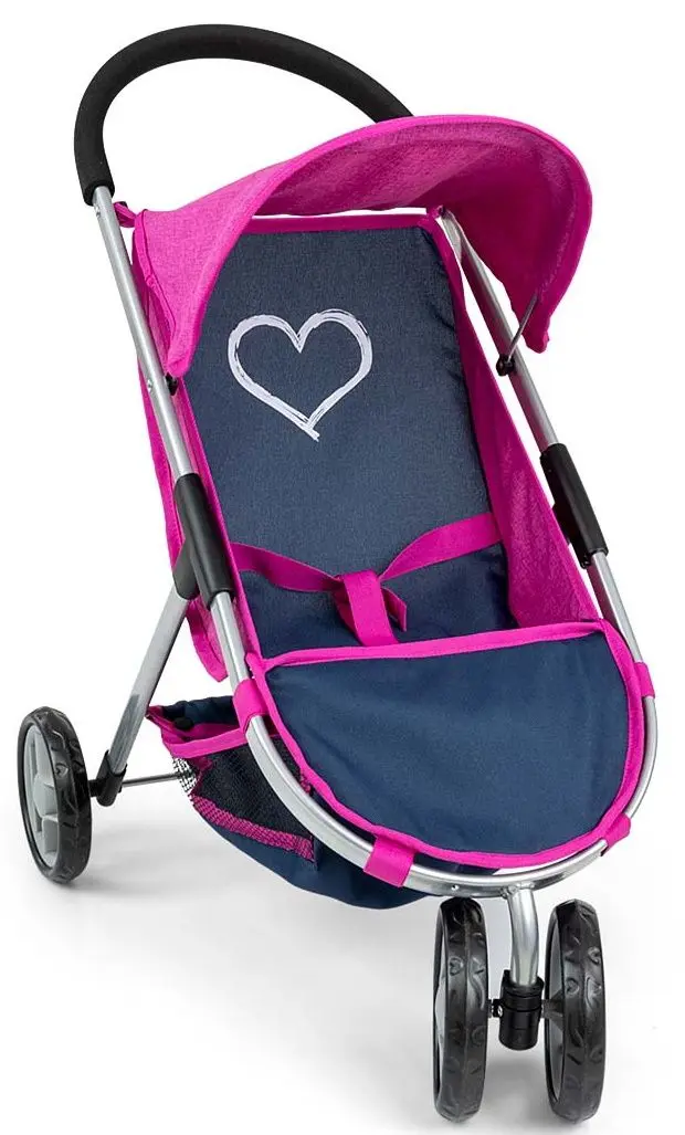 Коляска для куклы Milly Mally Susie (Prestige Navy/Pink) - 2