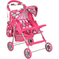 Carucior pentru papusa Moni Mini 9617 (Pink)