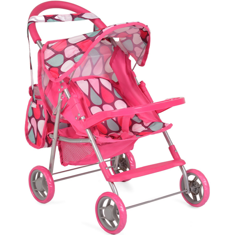 Carucior pentru papusa Moni Mini 9617 (Pink)
