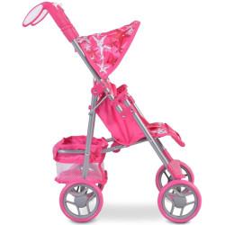 Carucior pentru papusa Moni Stars (Pink) Thumb