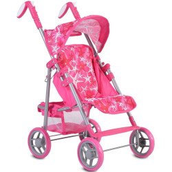 Carucior pentru papusa Moni Stars (Pink)