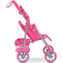 Carucior pentru papusa Moni Stars (Pink) Thumb