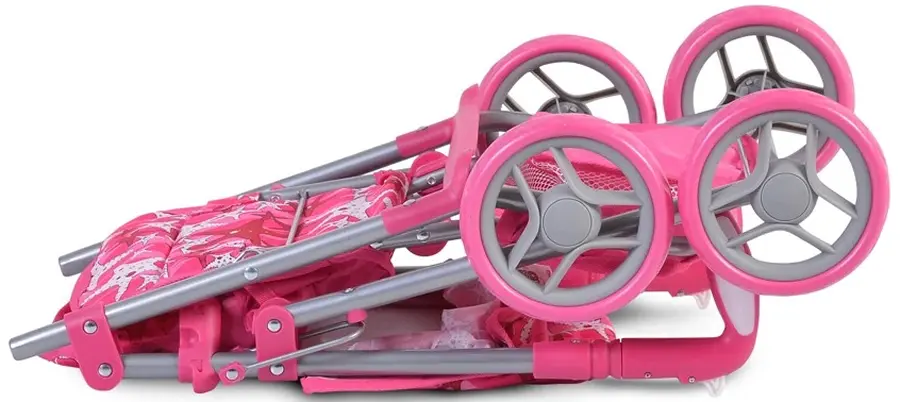 Carucior pentru papusa Moni Stars (Pink) - 5