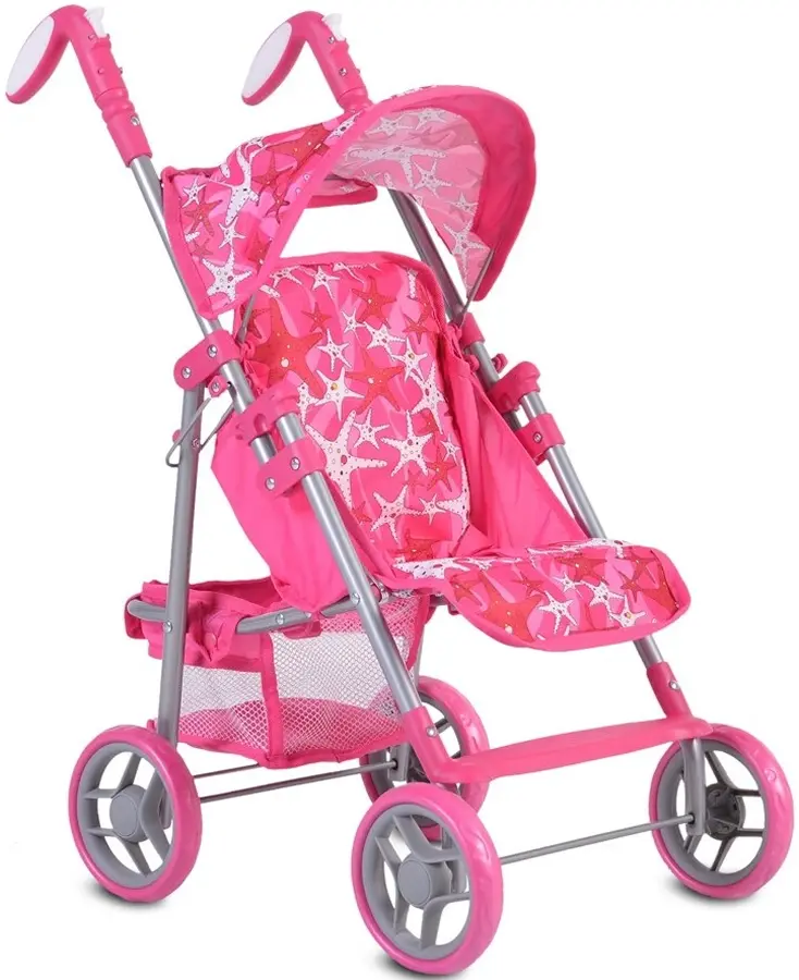 Carucior pentru papusa Moni Stars (Pink)