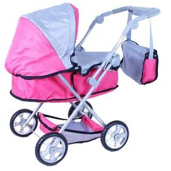 Carucior pentru papusi Procart 621987 (Pink/Grey) Thumb