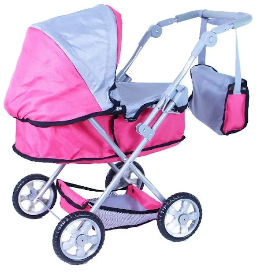 Carucior pentru papusi Procart 621987 (Pink/Grey) - 2