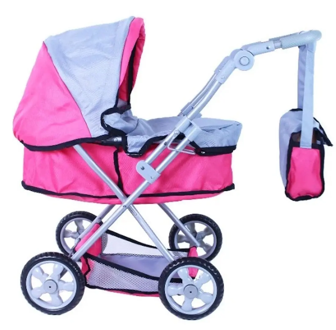 Carucior pentru papusi Procart 621987 (Pink/Grey) - 3