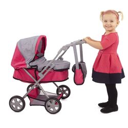 Carucior pentru papusi Procart 621987 (Pink/Grey) Thumb
