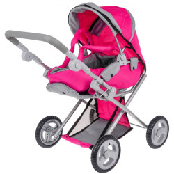 Коляска для куклы 2в1 Ramiz ZDZ.FL8166-1 (Pink) Thumb