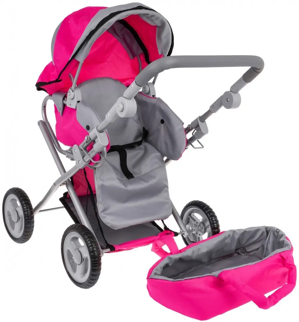 Коляска для куклы 2в1 Ramiz ZDZ.FL8166-1 (Pink)