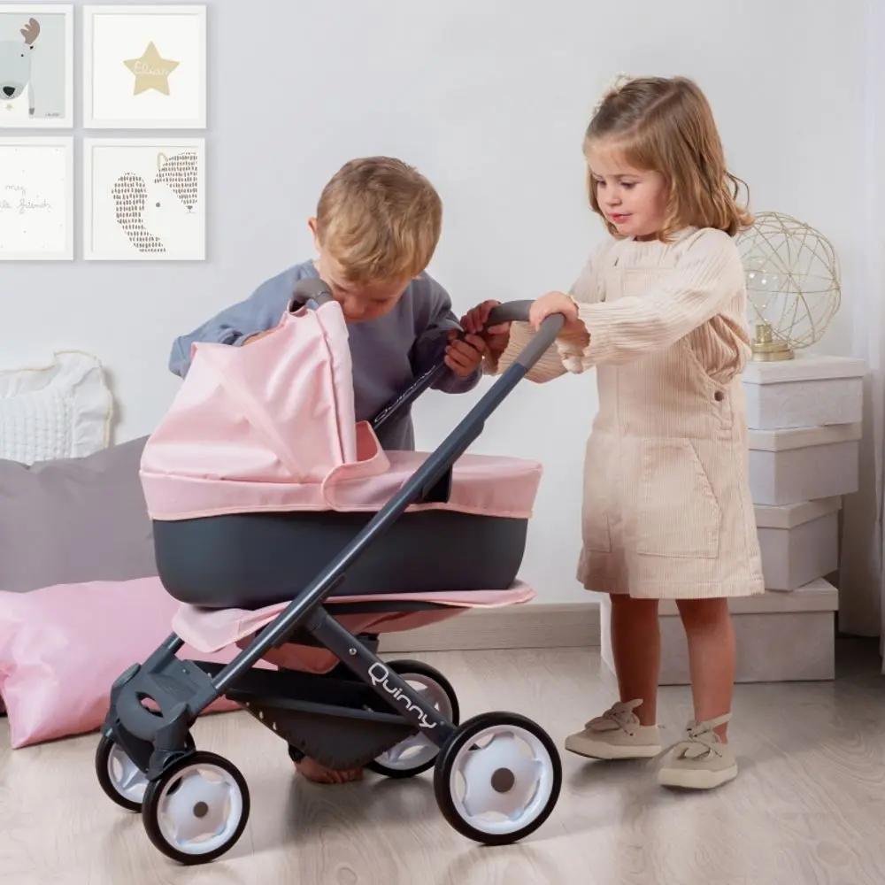Carucior pentru papusa 3in1 Smoby Maxi Cosi Quinny 253117 (Pink/Grey) - 2