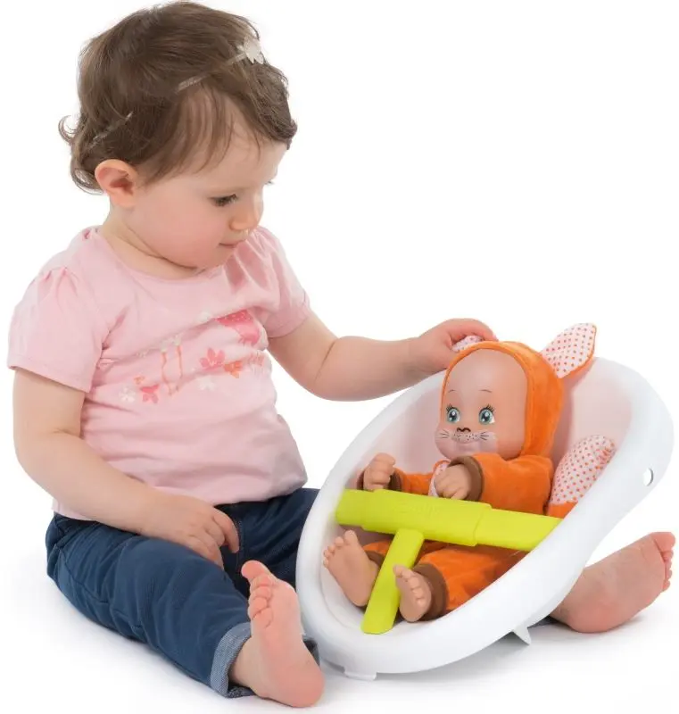 Carucior pentru papusa 3in1 Smoby MiniKiss 210206 (Brown/White) - 2