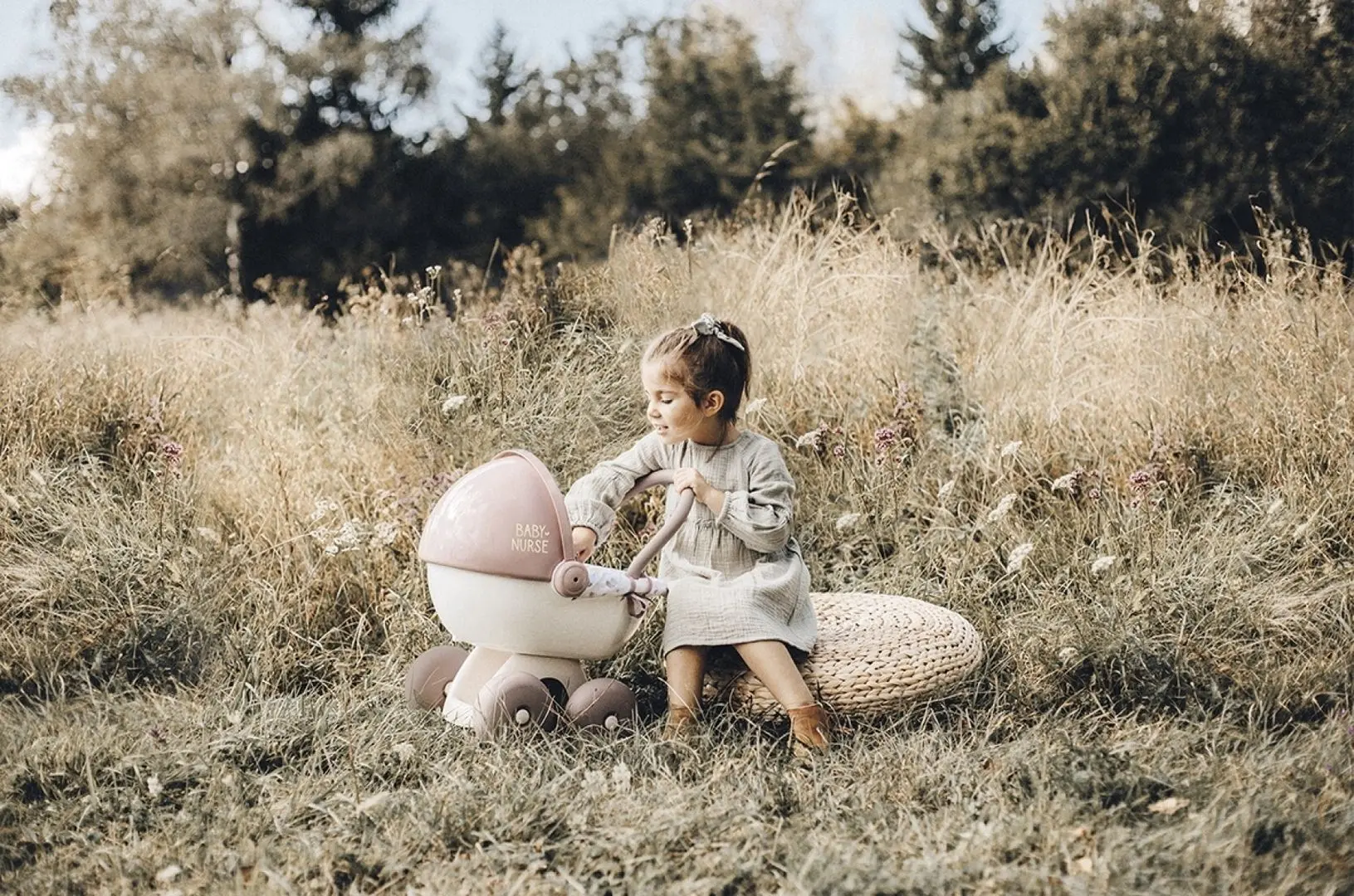 Коляска для куклы Smoby Baby Nurse 220377 (Beige/White)