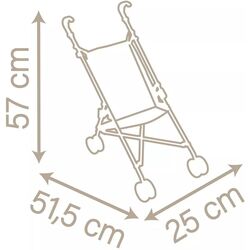 Коляска для кукол Smoby Baby Nurse (Beige) Thumb