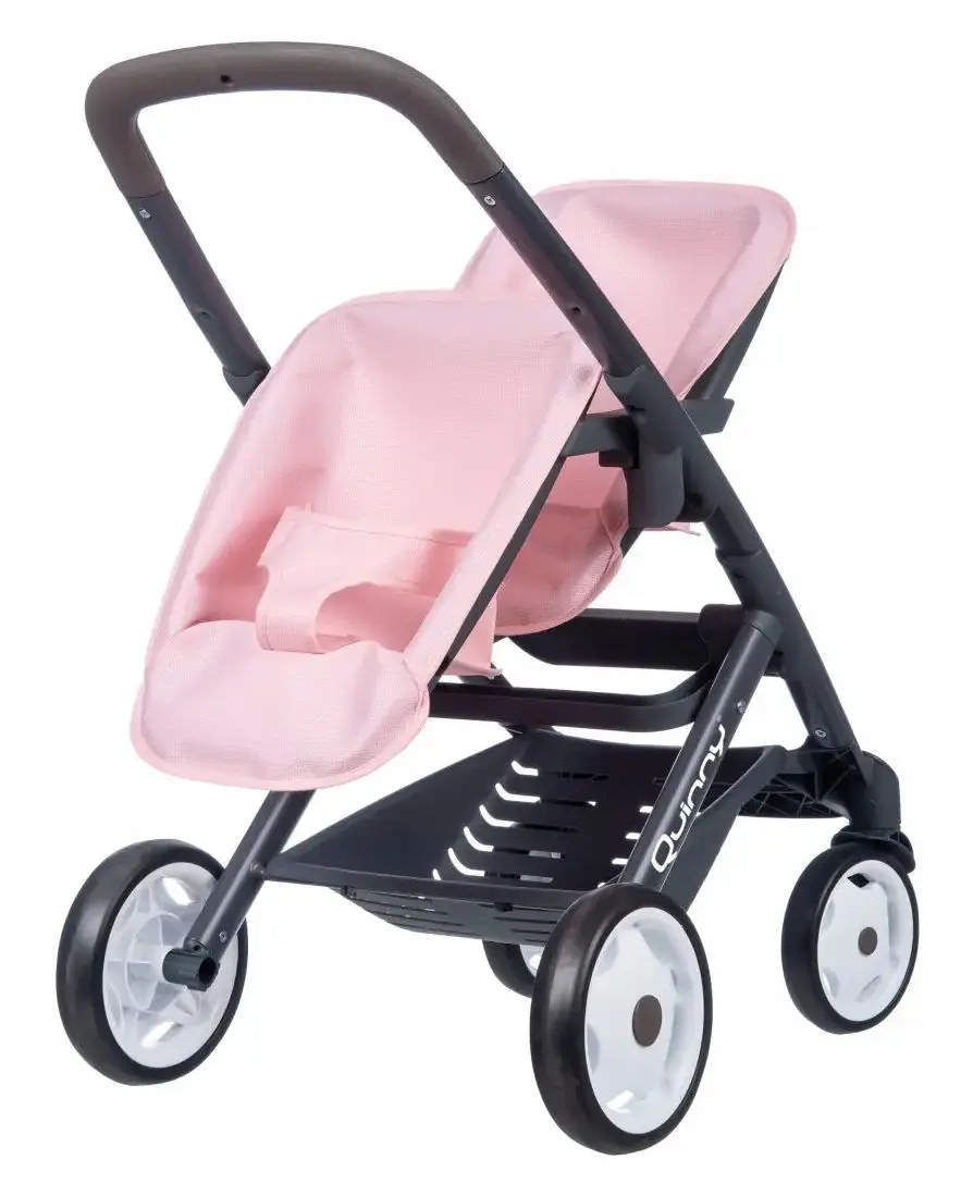 Carucior pentru papusi Smoby Quinny 253217 (Pink/Grey)