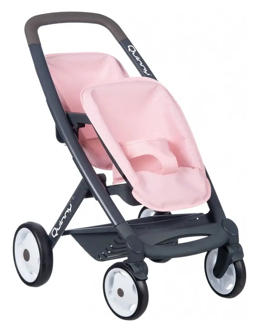 Carucior pentru papusi Smoby Quinny 253217 (Pink/Grey)