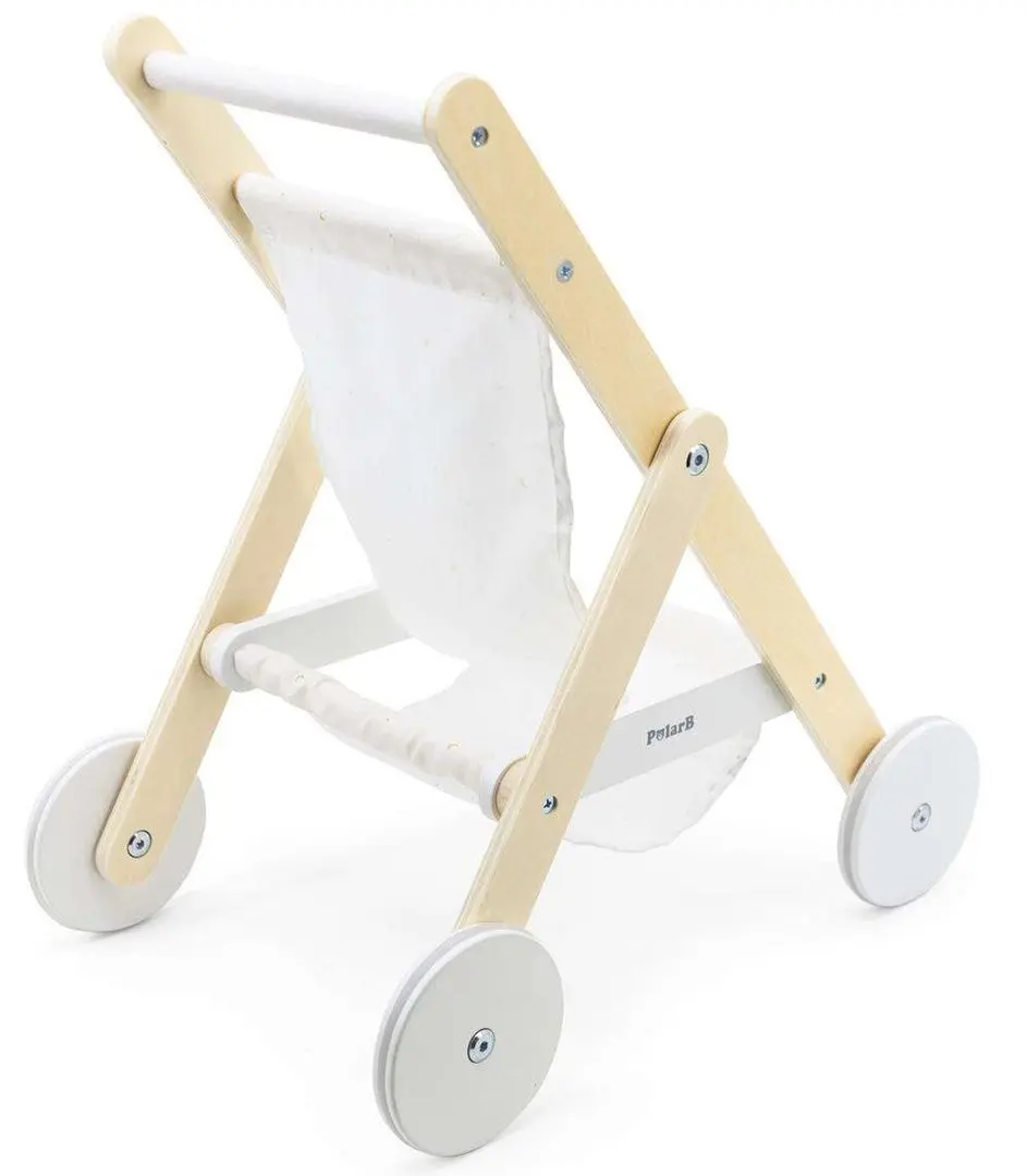 Коляска для кукол Viga Toys PolarB 44236 (Wood/White) - 2
