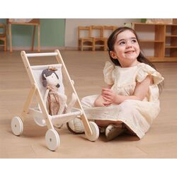 Коляска для кукол Viga Toys PolarB 44236 (Wood/White) Thumb