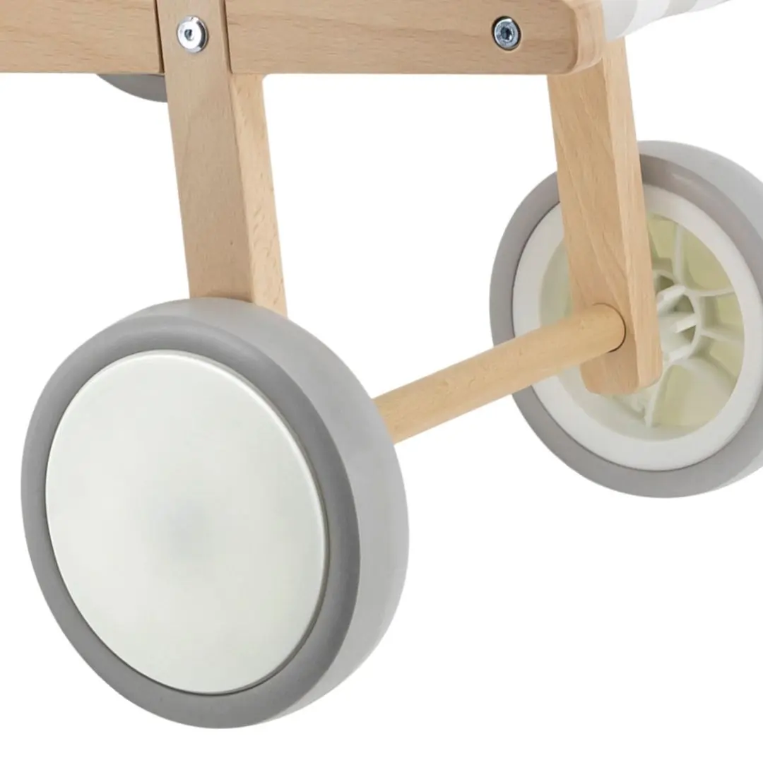 Коляска для куклы Viga 44687 (Wood/Grey) - 3