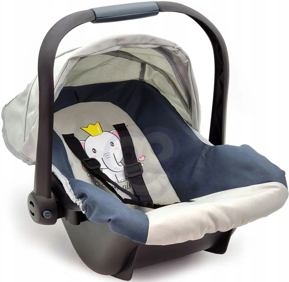Автокресло для куклы с аксессуарами Woopie Royal 0411 (Blue/Grey) - 3