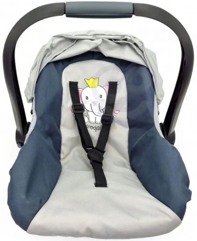 Автокресло для куклы с аксессуарами Woopie Royal 0411 (Blue/Grey) - 4