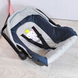 Автокресло для куклы с аксессуарами Woopie Royal 0411 (Blue/Grey) Thumb