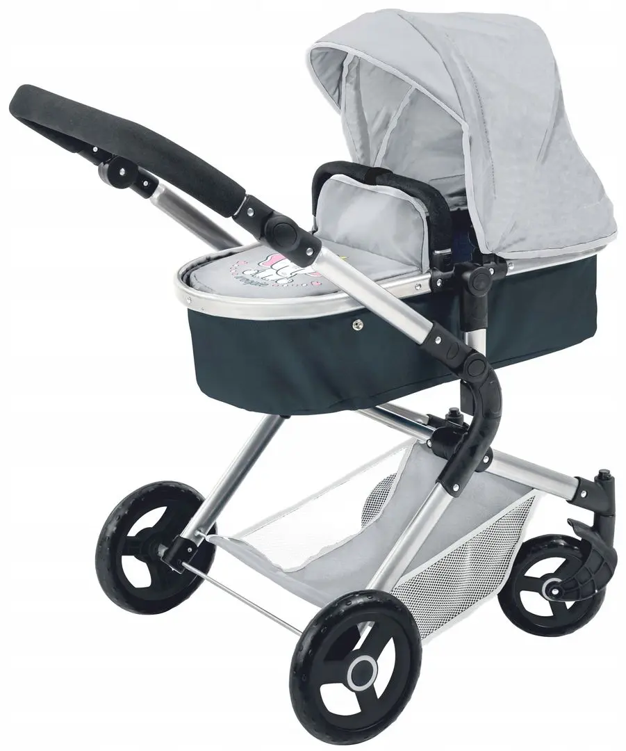 Коляска для куклы Woopie Royal 00412 (Blue/Grey) - 2