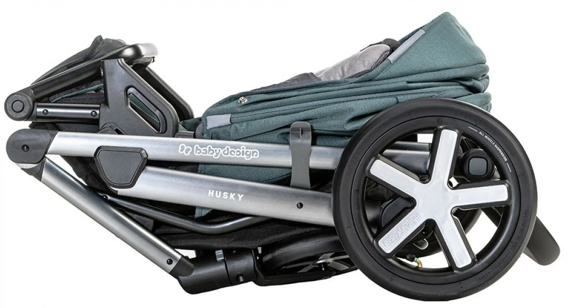 Carucior modular 2in1 Baby Design  Husky XL210 (Graphite) - 9