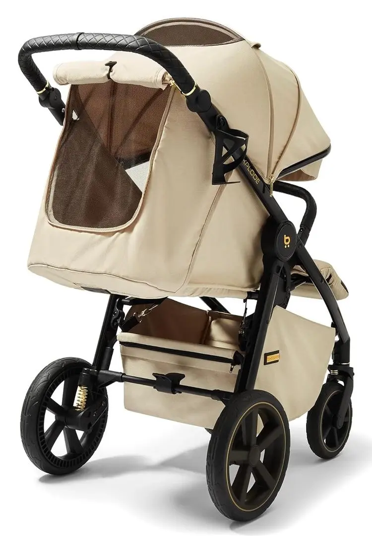 Carucior pentru plimbare 4Baby Xplode Chrome (Sand Beige)