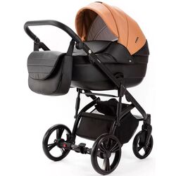 Коляска модульная 2in1 Adamex Lanti Deluxe LN-SD109 (Black/Caramel)