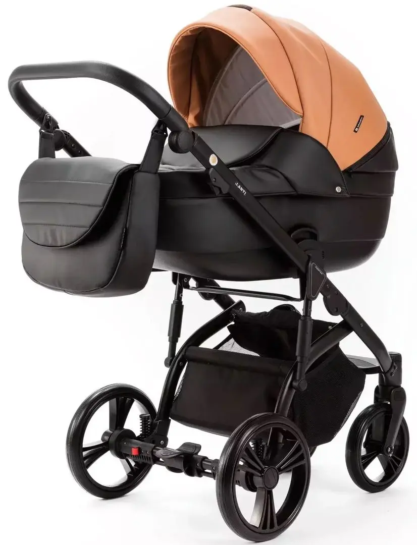 Коляска модульная 2in1 Adamex Lanti Deluxe LN-SD109 (Black/Caramel)