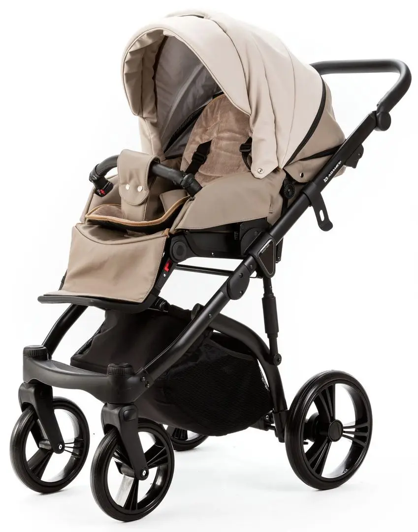 Carucior modular 2in1 Adamex Lanti Deluxe LN-SD44 (Black/Beige) - 2