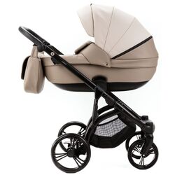 Carucior modular 2in1 Adamex Lanti Deluxe LN-SD44 (Black/Beige) Thumb