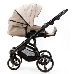 Carucior modular 2in1 Adamex Lanti Deluxe LN-SD44 (Black/Beige) Thumb
