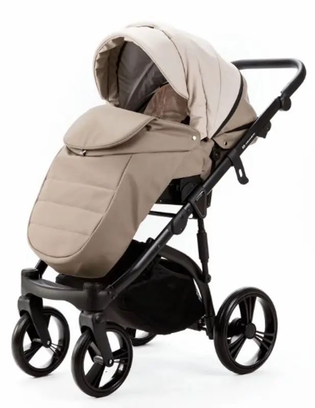 Carucior modular 2in1 Adamex Lanti Deluxe LN-SD44 (Black/Beige) - 5